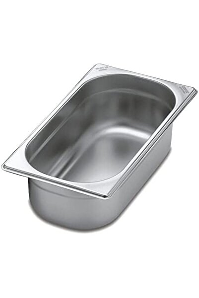 TRAMONTINA GN 1/3 Stainless Steel Food Pan, 100 mm Deep - Steel 304
