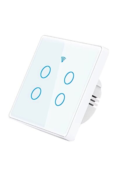 OEM Intrerupator inteligent, 10A, 4 canale, Sticla securizata, Tuya, Compatib...