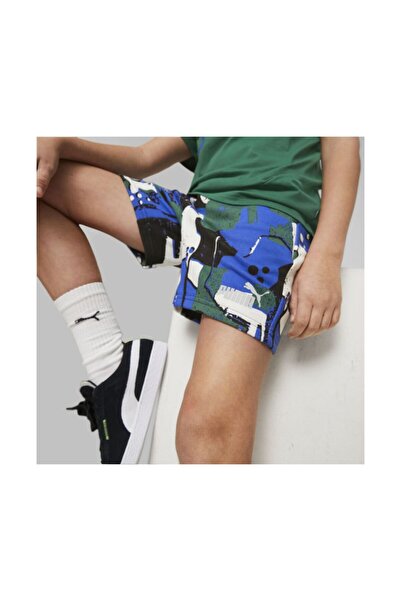 Puma Ess+ Street Art Aop Shorts B 4 - 14 Years
