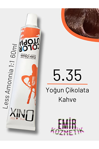 onix Düşük Amonyaklı Saç Boyası 60ml Yoğun Çikolata Kahve 5.35
