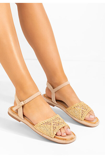 B T Shoes Γυναικεία σανδάλια Welisa χρυσα