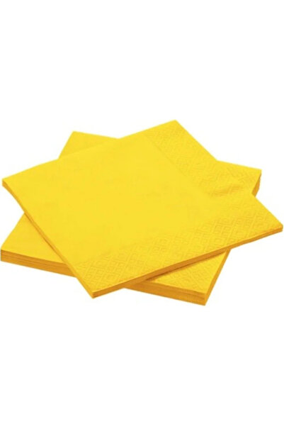 BEST PARTİ 16 Pieces of Yellow Paper Napkins