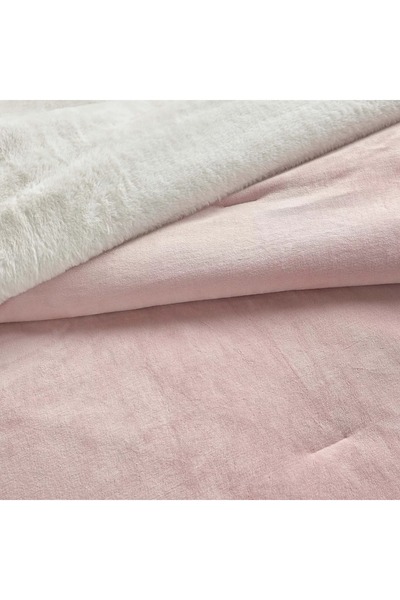 Generic Opal Solid Flannel 3-Piece King Comforter Set - 240x260 cm