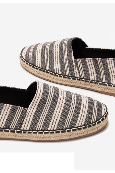 B T Shoes Jonie men's black espadrilles