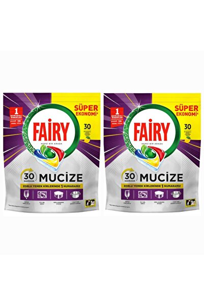 FAİRYTALE كبسولات/أقراص منظف الأطباق فيري ميراكل 2*30 عبوة 60 غسلة