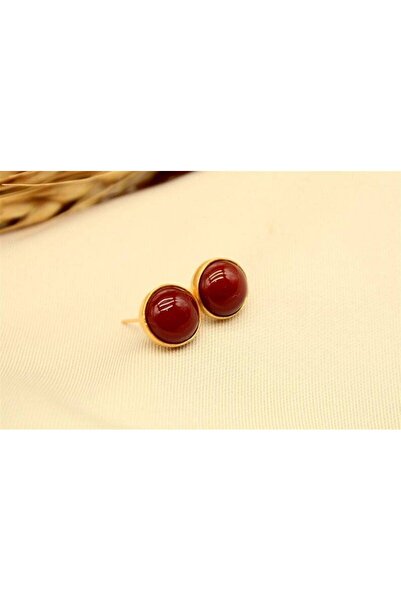 alpsilverart 925 Ayar Gümüş Doğal Akik Taşlı Küpe | El Yapımı Zarif Kadın Takı