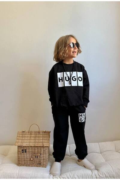 EKNKİDS Printed Boys' Top and Bottom Set
