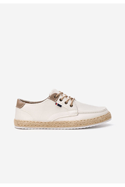 B T Shoes Bílé pánské polobotky Tegan