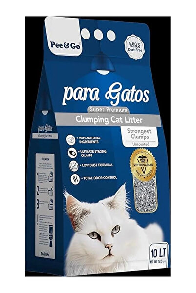 Paragatos Süper Premium Natural İnce Taneli Kedi Kumu 10 LT