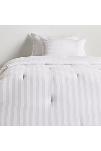 Generic Satin Stripe Pima Cotton Sateen 525 Thread Count 3-Piece Queen Comforter Set - 200x240 cm
