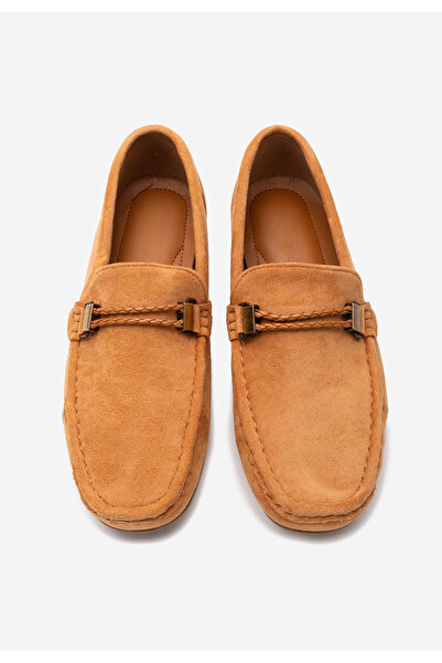 B T Shoes Camelové pánské mokasíny Braci