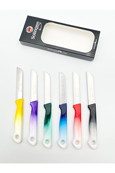 Solingen Orijinal Ritter Ebruli 6 Adet Meyve Bıçağı Karışık