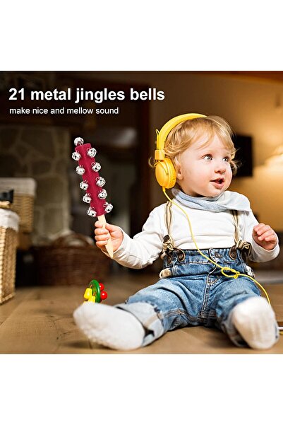 MegArya Belle Vous Jingle Bell Wrist & Ankle Band Set in 6 Colours (12 Pack) Multicolour Musical Instrument