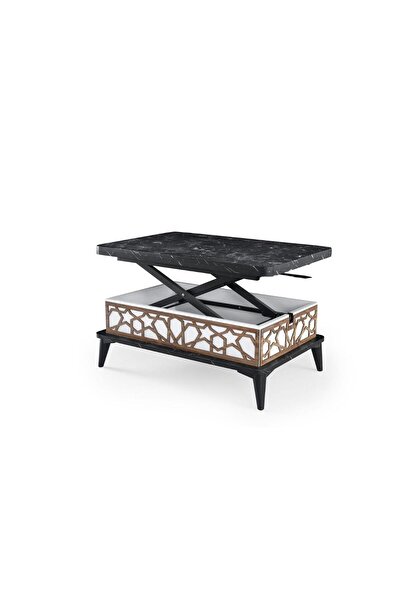 MEDA CONCEPT Akıllı Sehpa Orta Sehpa Fonksiyonel Açılabilir Sehpa Masa115 60x90