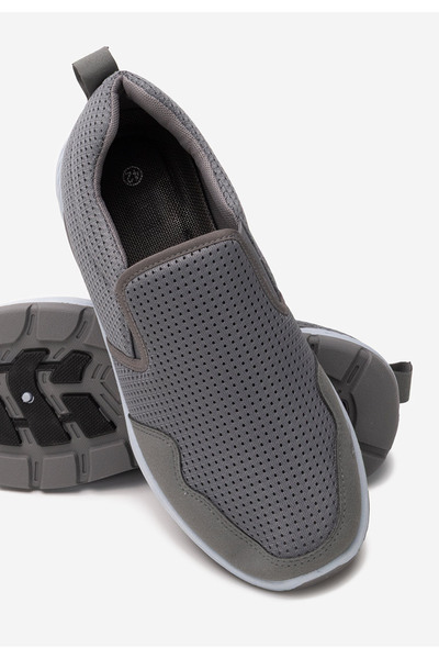 B T Shoes Šedé pánské polobotky Robby