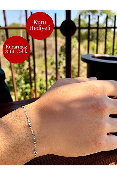 Vexa Aksesuar Nexus Model İthal Premium 316L Çelik Zincir Bileklik – Kutulu Hediyelik
