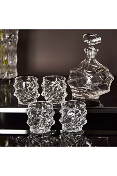 Generic Ergo 5-Piece Glass Decanter Set