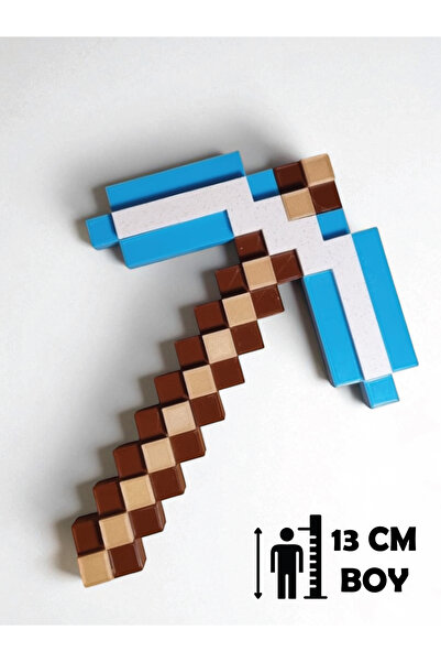 GiginGo Blok Macerası Elmas Kazma - Minecraft Elmas Kazma 13cm