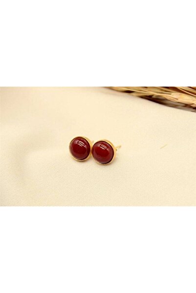 alpsilverart 925 Ayar Gümüş Doğal Akik Taşlı Küpe | El Yapımı Zarif Kadın Takı