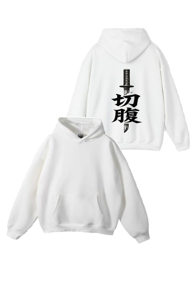 Sebesta Fashion New Season Knife Printed 3 Yarn Cotton Hooded Sweatshirt