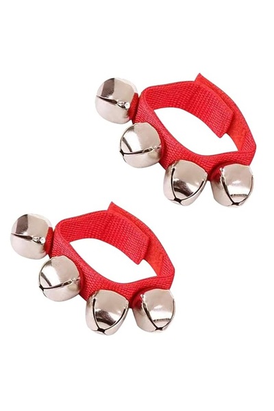 MegArya Boguish Jingle Bells, Wrist Bells, Percussion Instruments Musical Rhythm Band with 4 Silver Bells