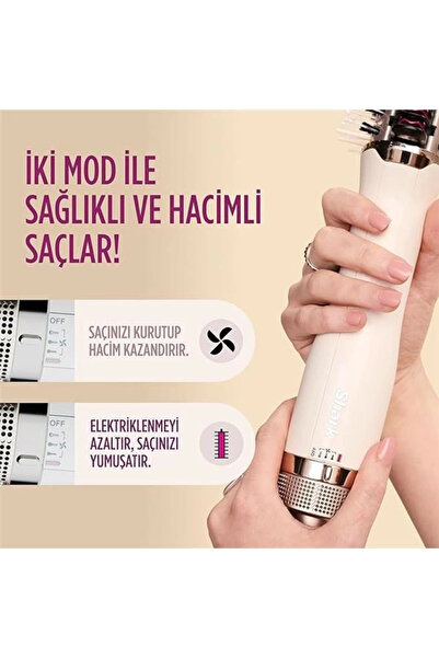 AyrStore Smoothstyle Saç Kurutmalı Şekillendirme Aleti, Saça Isı Hasarı Vermez, Islak Ve Kuru