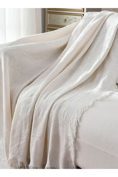 Primo Plus Pastoral Style Sofa Slipcover White 130 x 180cm