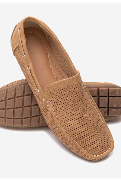 B T Shoes Khaki pánské mokasíny Jarol