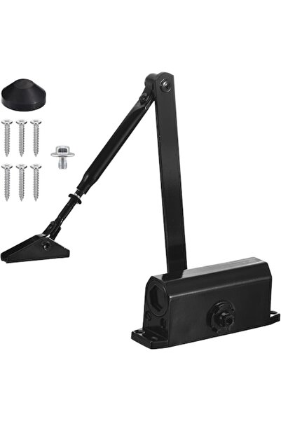 EBA Amortizor cu brat pentru Usi eBA®, Metal, Universal, 40-60 kg, NEGRU