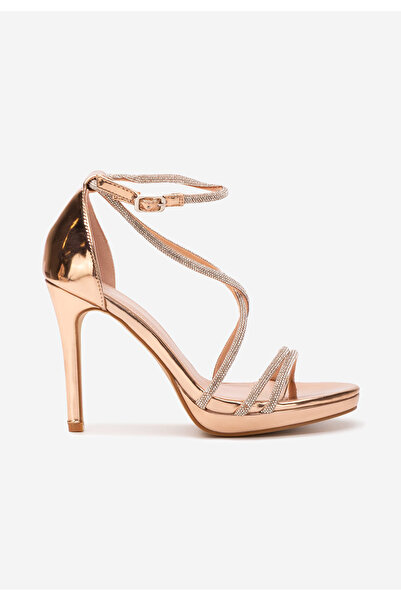 B T Shoes Champagne elegantní dámské sandály Vergie