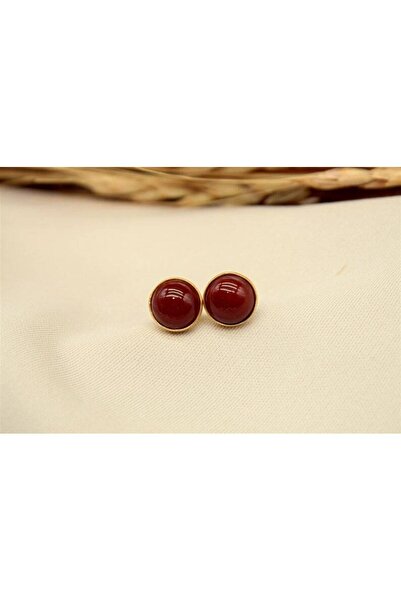 alpsilverart 925 Ayar Gümüş Doğal Akik Taşlı Küpe | El Yapımı Zarif Kadın Takı