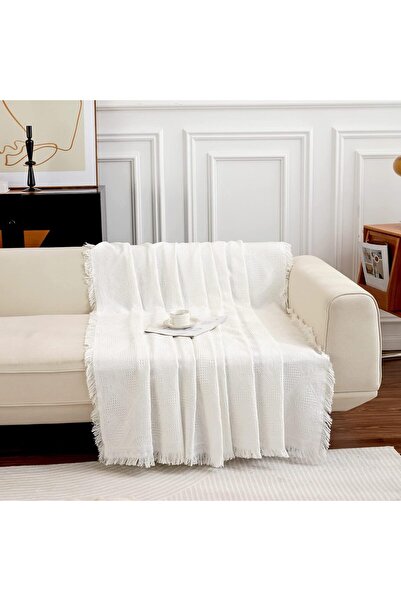Primo Plus Pastoral Style Sofa Slipcover White 130 x 180cm
