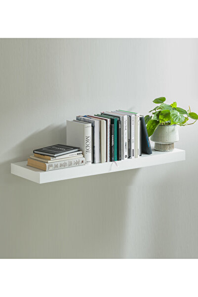 AsolBD Decorative Floating Wall Mounted Shelves with Stylish Invisible Bracket Modern Faux Wood 1piece 60CM