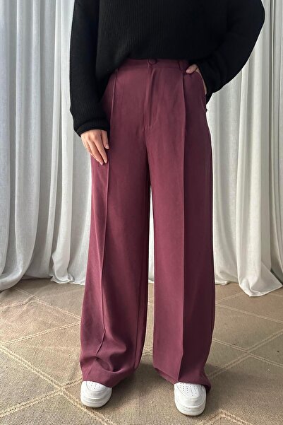 lizge giyim PİLELİ BOL PAÇA PANTOLON