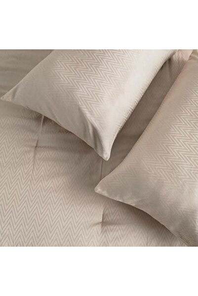 Generic Aspen Cotton Bamboo Sateen Jacquard 300 Thread Count 3-Piece Queen Comforter Set - 200x240 cm