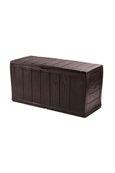 Keter Garden storage box, wooden model brown, 117x45x57.5 cm,
