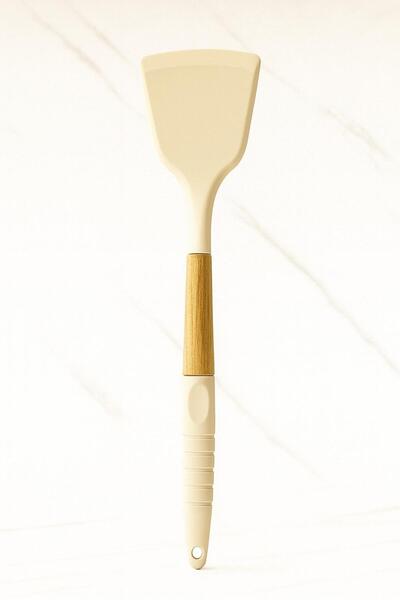 MODA OZY Heat Resistant Fireproof Non-Stick Silicone Serving Dish with Bamboo Handle (1 Piece Will Be Sent)