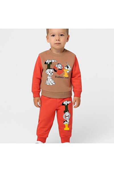 RAPAPA Erkek Bebek Şardonlu Baskılı 2’li Eşofman Takımı Alt Üst Takım 06123