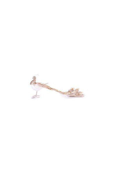 Strend Pro Decoratiune Craciun, paun, auriu si alb, 50x20x23 cm
