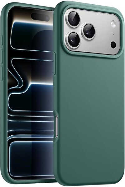 CaseHub غطاء حماية سيليكون لآيفون 17 برو مع شاشة داخلية مخملية وكاميرا مرتفعة