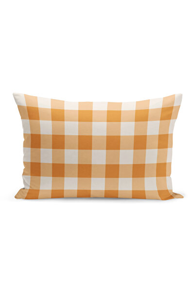Bertille Home Φθινοπωρινή καρό σειρά με εμπριμέ κάλυμμα μαξιλαριού διπλής όψη...