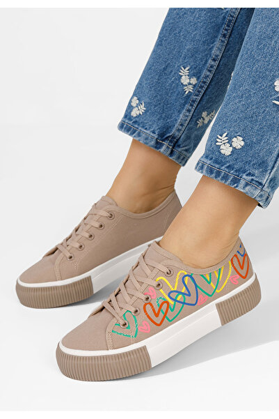 B T Shoes Γυναικεία sneakers Milanna V3 μπεζ