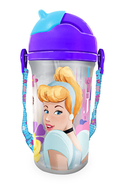 PRİNCESS Water Bottle with Special Strap 400ML – Pink & Blue