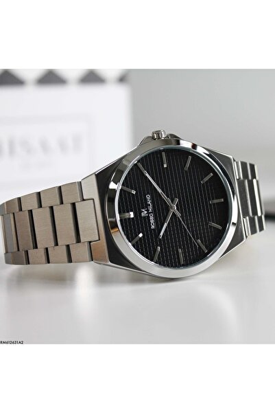 Store Tissot Prx Model Silver Inside Black Steel Men's Watch with Box and Warranty