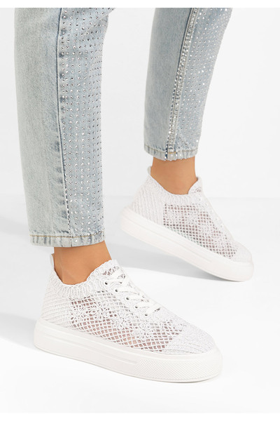 B T Shoes Γυναικεία Πάνινα Casual Fydela λευκά