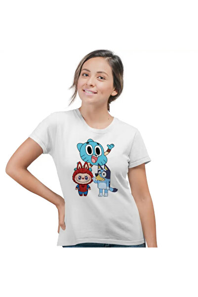 OEM Tricou Femei Gumball Bluey Labubu