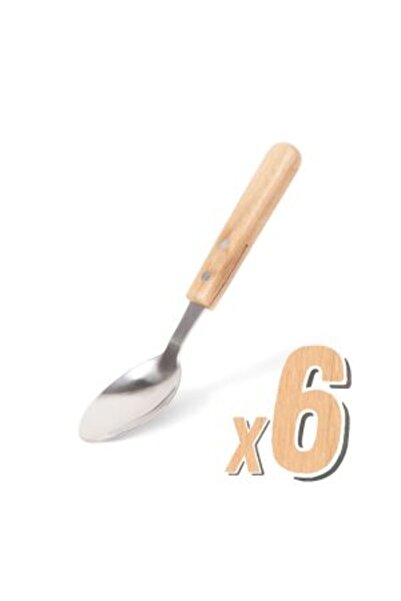 Pepita Set of 6 wooden-handled spoons