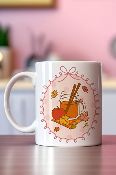 giftkonsept Autumn Themed Apple Printed Gift Mug