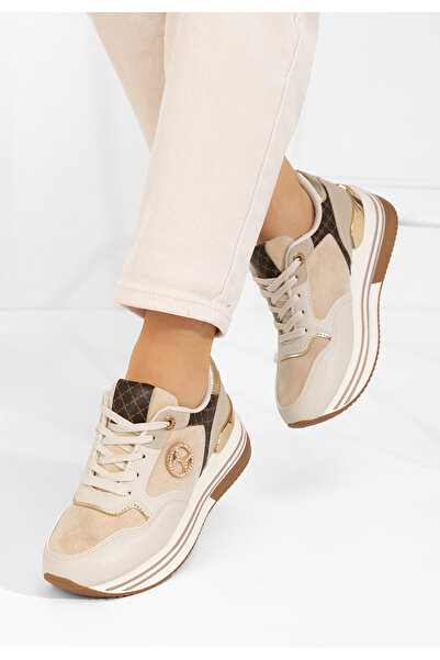 B T Shoes Teniși de damă Suzanna bej