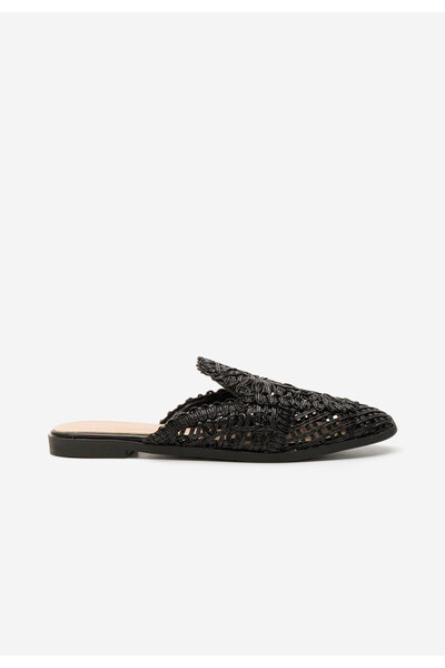 B T Shoes Černé dámské dřeváky Myriam